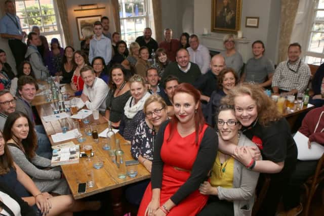 Founder Becky Lodge and co-founder Laura Kenward with all the guests Picture: Habibur Rahman