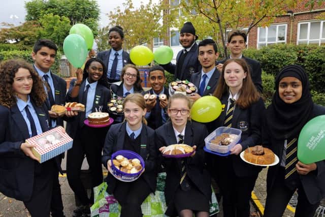 Pupils at Priory School in Southsea took part in the national Macmillan Coffee Morning Picture: Malcolm Wells (170929-3639)
