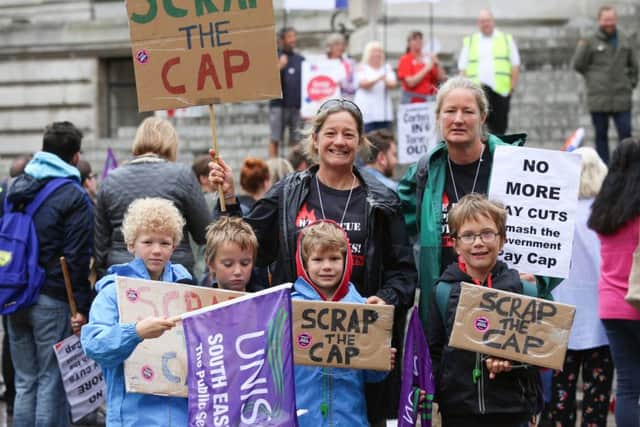 The Scrap The Cap rally in Portsmouth in July