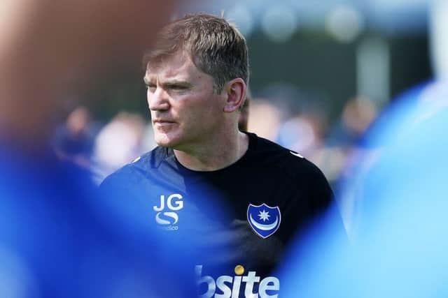 Pompey assistant manager Joe Gallen