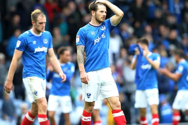 Pompey lose 2-1 against Oldham at Fratton Park this afternoon. Picture: Joe Pepler/Digital South