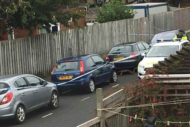 Police in Belmont Street, Southsea, after an incident in Grove Road South, Southsea, on Sunday at around 4.30am.