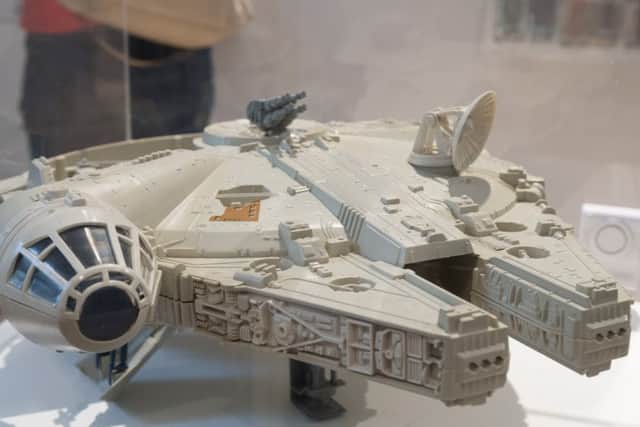 A model of Han Solo's iconic ship, the Millennium Falcon. Picture: Keith Woodland PPP-170930-203300006