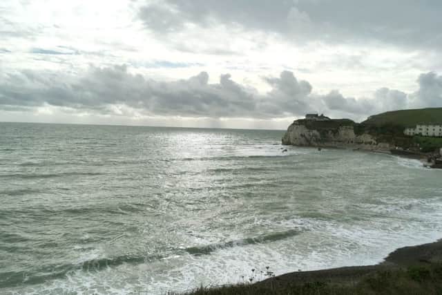 Hopes dashed - Freshwater Bay in the Isle of Wight.