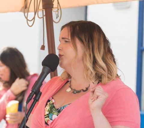 Singer Katie Rogers entertained the crowds