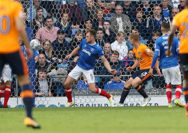 Oldham's Eoin Doyle made a goalscoring return to Fratton Park on Saturday Picture: Joe Pepler