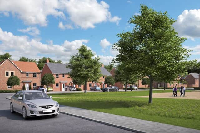 A visualisation of what a development at Sinah Lane might look like. Picture: Barratt Homes