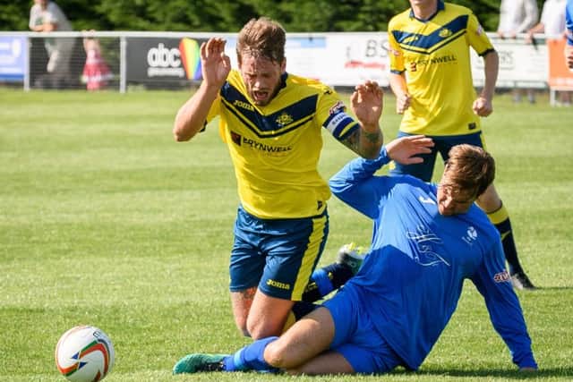 Striker Steve Hutchings is suspended as Moneyfields take on Gosport. Picture: Keith Woodland
