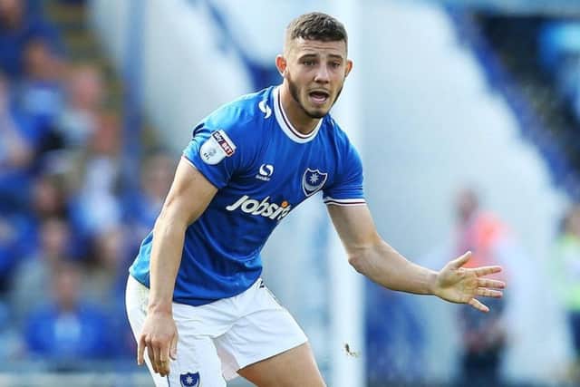 Pompey striker Conor Chaplin
