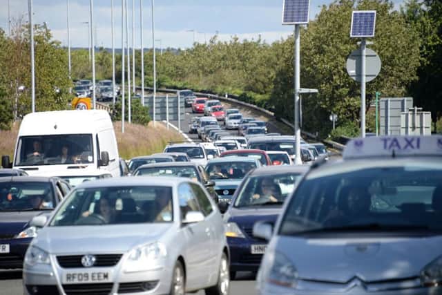 Queues forming on M27