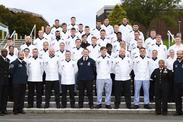 Royal Navy chefs and stewards are preparing at HMS Raleigh for the Armed Forces version of MasterChef