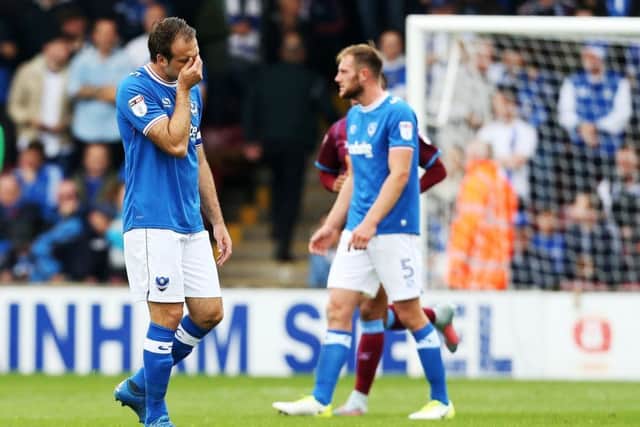 Pompey skipper Brett Pitman. Picture: Joe Pepler