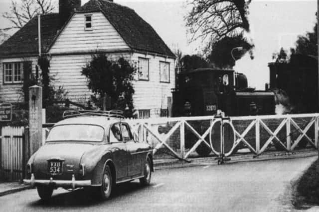 The modern road at Langstone runs to the right hand side of this shot. The white-boarded house still exists although it no longer lived in.