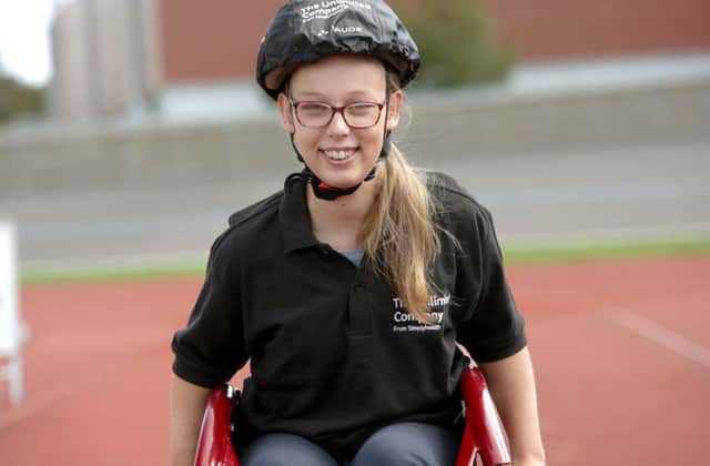 Alexandra Newton, 16, training ahead of the Simplyhealth Great South Wheelchair event, which is taking place on October 21