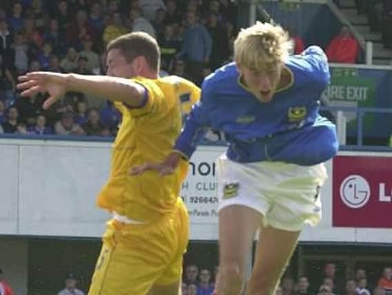 Peter Crouch in action against Gillingham in 2001