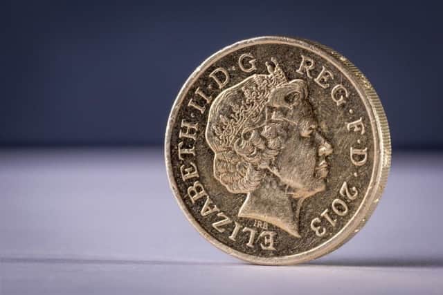 The outgoing pound coin