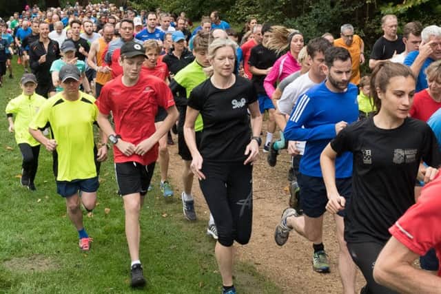 The start of Havant parkrun at Staunton Country Park. Picture: Keith Woodland