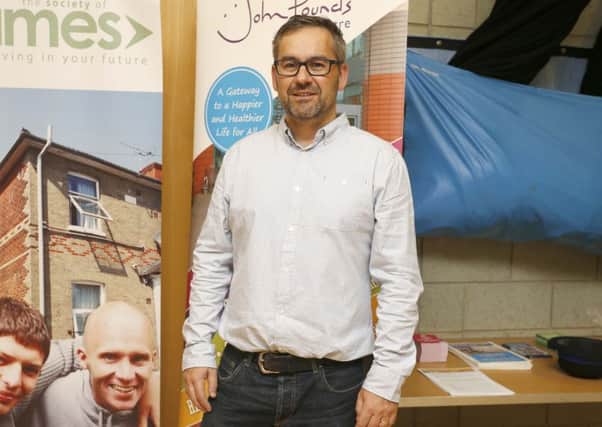 Paul Hutchings, project manager at John Pounds, at the launch of Street Support