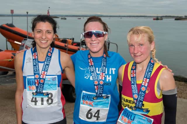Left to right: Emma Montiel, Lynsey Carveth and Lucy Bartlett
