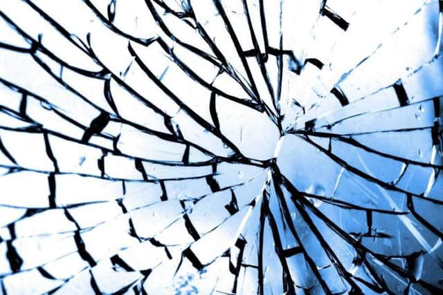 A smashed mirror is said to bring seven years of bad luck