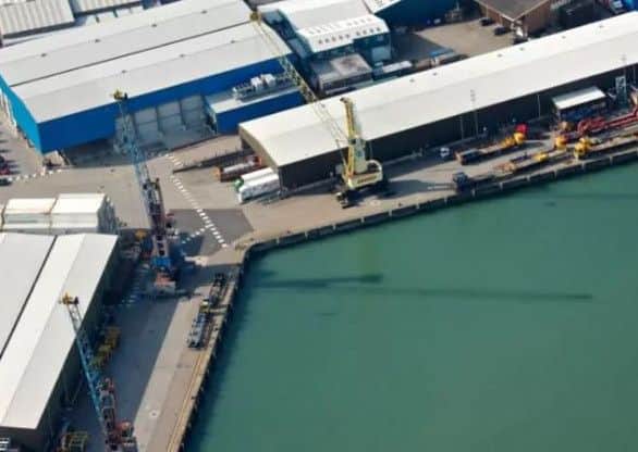 The MMD quayside in Portsmouth