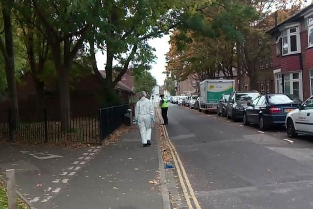 Sedgley Close, in Southsea, where police are investigating a stabbing which happened around 4am yesterday.