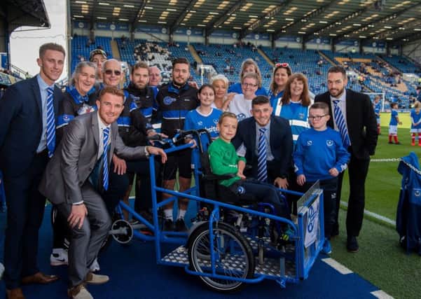 Pompey Pedals -  The riders, their support team and some players