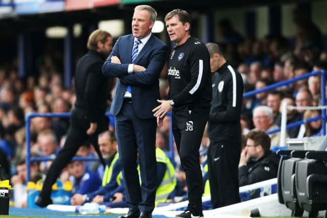 Kenny Jackett saw Pompey beat MK Dons on Saturday. Picture: Joe Pepler