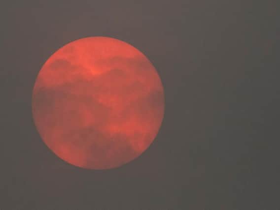 A red sun  over Bromsgrove in Worcestershire. Picture: Neil Pugh