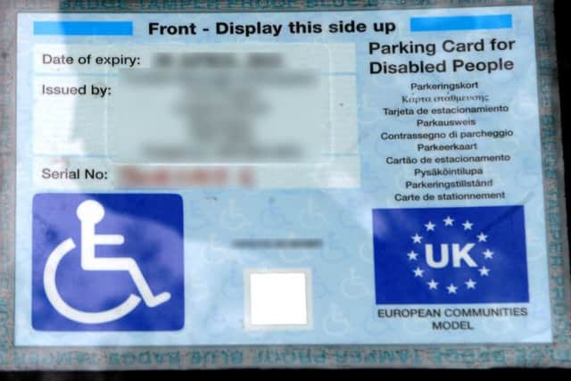 The blue badge system to enable disabled people to park is being abused
