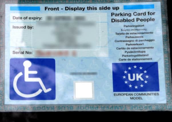 The blue badge system to enable disabled people to park is being abused