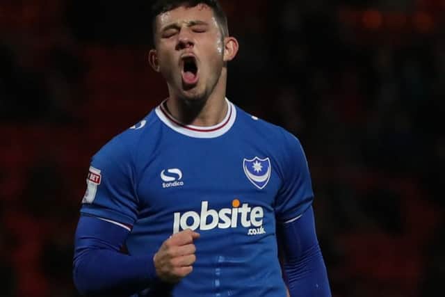 Pompey substitute Conor Chaplin Picture: Paul Curries/Bluepitch Media