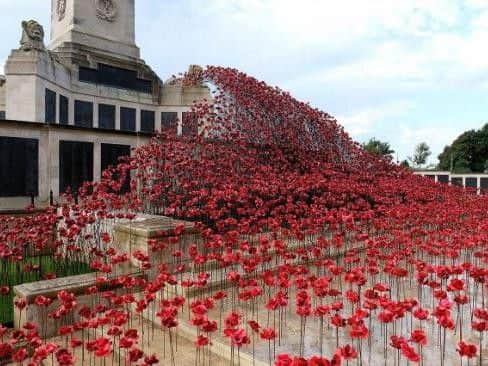 The Wave at the Royal Naval War Memorial in Plymouth