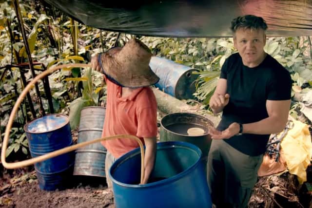 A shot from Gordon Ramsay on Cocaine, soon to be shown on ITV1 as part of that channel's Crime and Punishment series