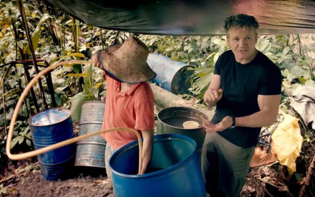 A shot from Gordon Ramsay on Cocaine, soon to be shown on ITV1 as part of that channel's Crime and Punishment series