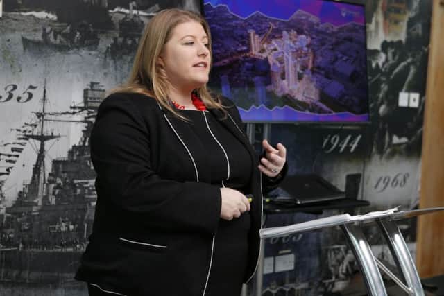 Council leader Donna Jones speaks at the launch Picture: Habibur Rahman