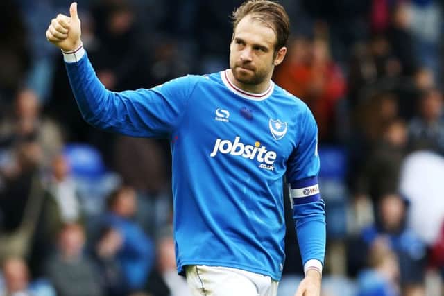 Pompey skipper Brett Pitman Picture: Joe Pepler