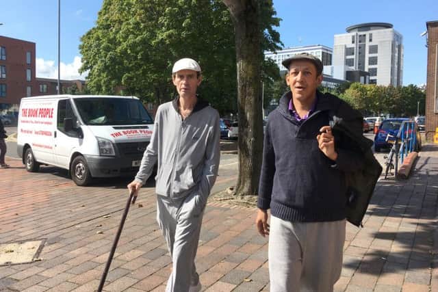 John Waterman, left, and John Rooney, admitted tending as genuine counterfeit notes at Gunwharf Quays