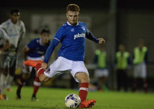 Theo Widdrington in action for Pompey's reserves against Everton Picture: Colin Farmery