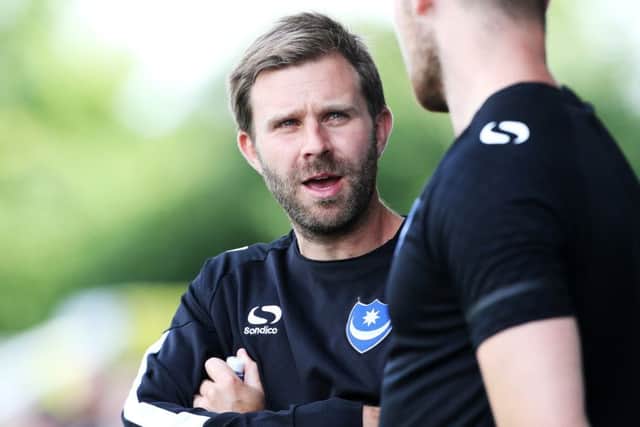 Pompey Academy coach Mikey Harris