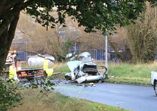 The crash on Western Road