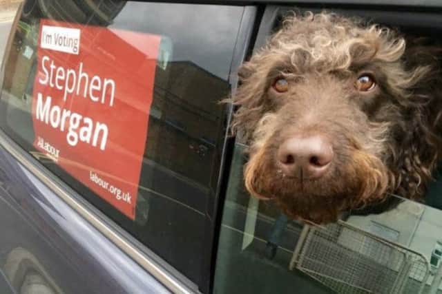 Albert on the campaign trail earlier this year
