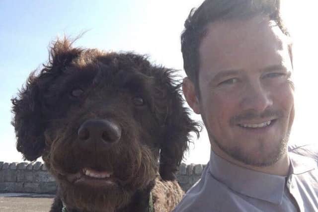 Albert and his owner, Stephen Morgan