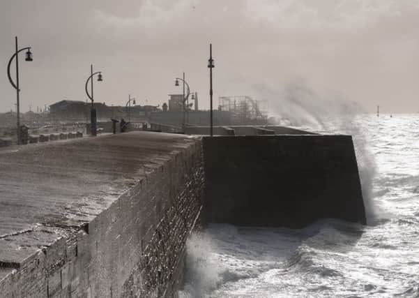 Storm Brian makes its presence felt along the Southsea front today.

Picture: Keith Woodland (171277-0059)