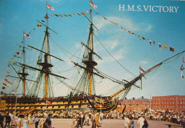 A J Salmon Postcard of HMS Victory