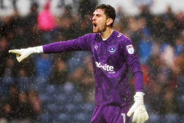 Pompey keeper Luke McGee Picture: Joe Pepler
