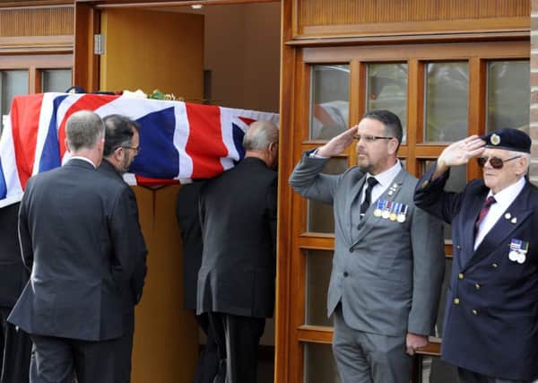 The funeral of D-Day hero Bobby Tallack at Portchester Crematorium 

Picture: Malcolm Wells (171020-2089)