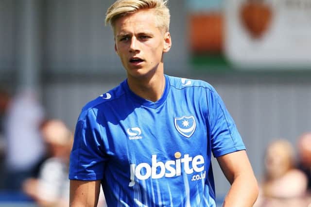 Pompey back-up goalkeeper Alex Bass