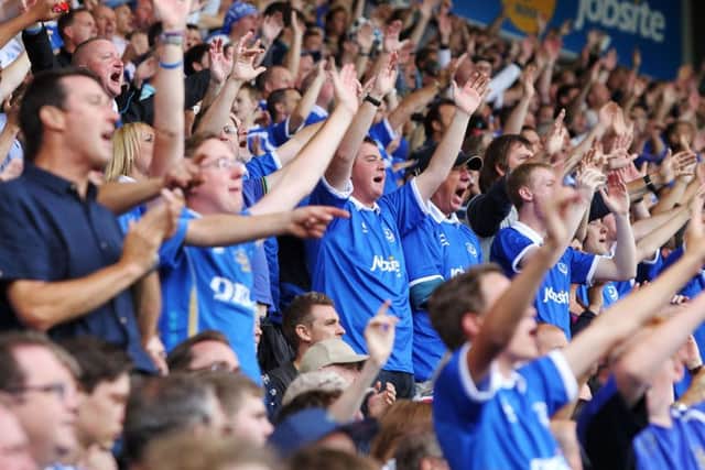 Fans at Fratton Park