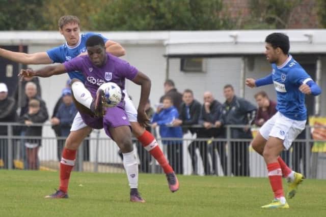 Brandon Haunstrup, left, and Danny Rose in action for Pompey reserves against Bristol City today Picture: Colin Farmery